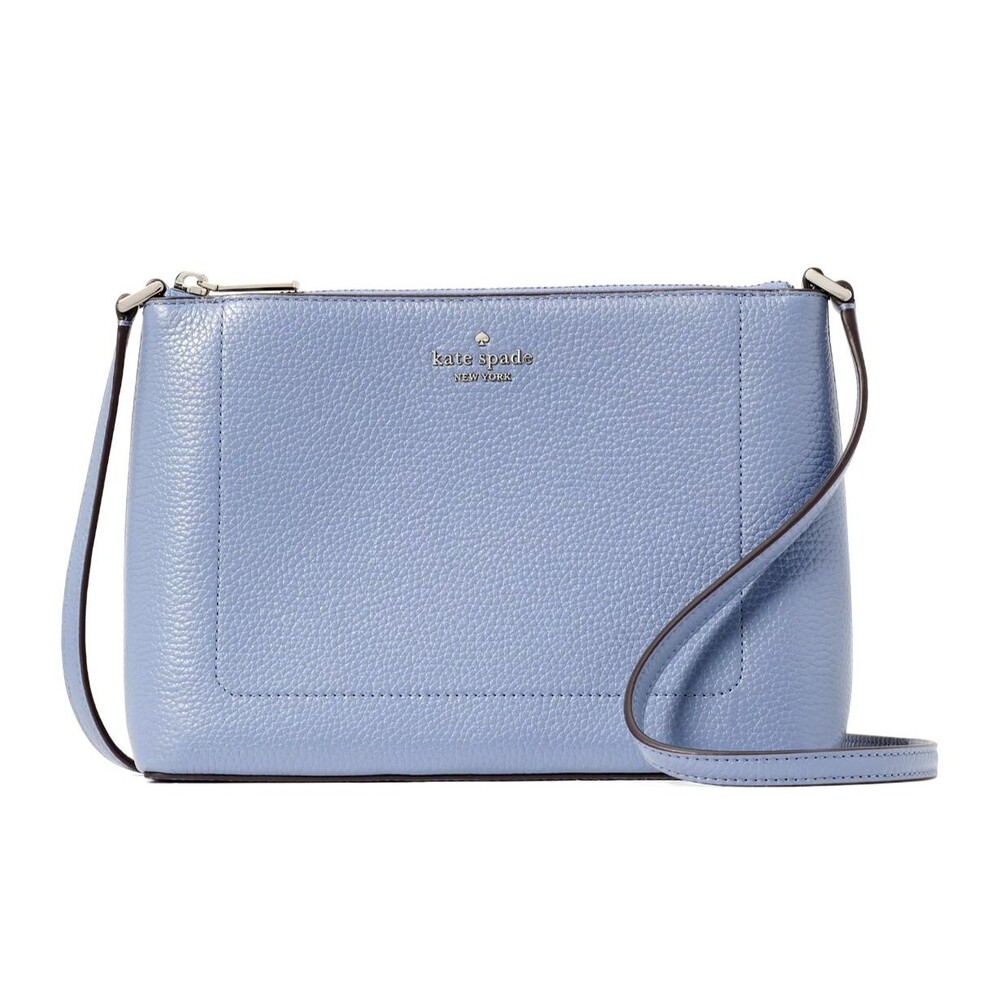 New Kate Spade Leila Crossbody Pebble Leather Thunderstorm